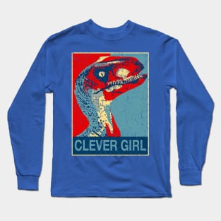 CLEVER GIRL DINO Long Sleeve T-Shirt